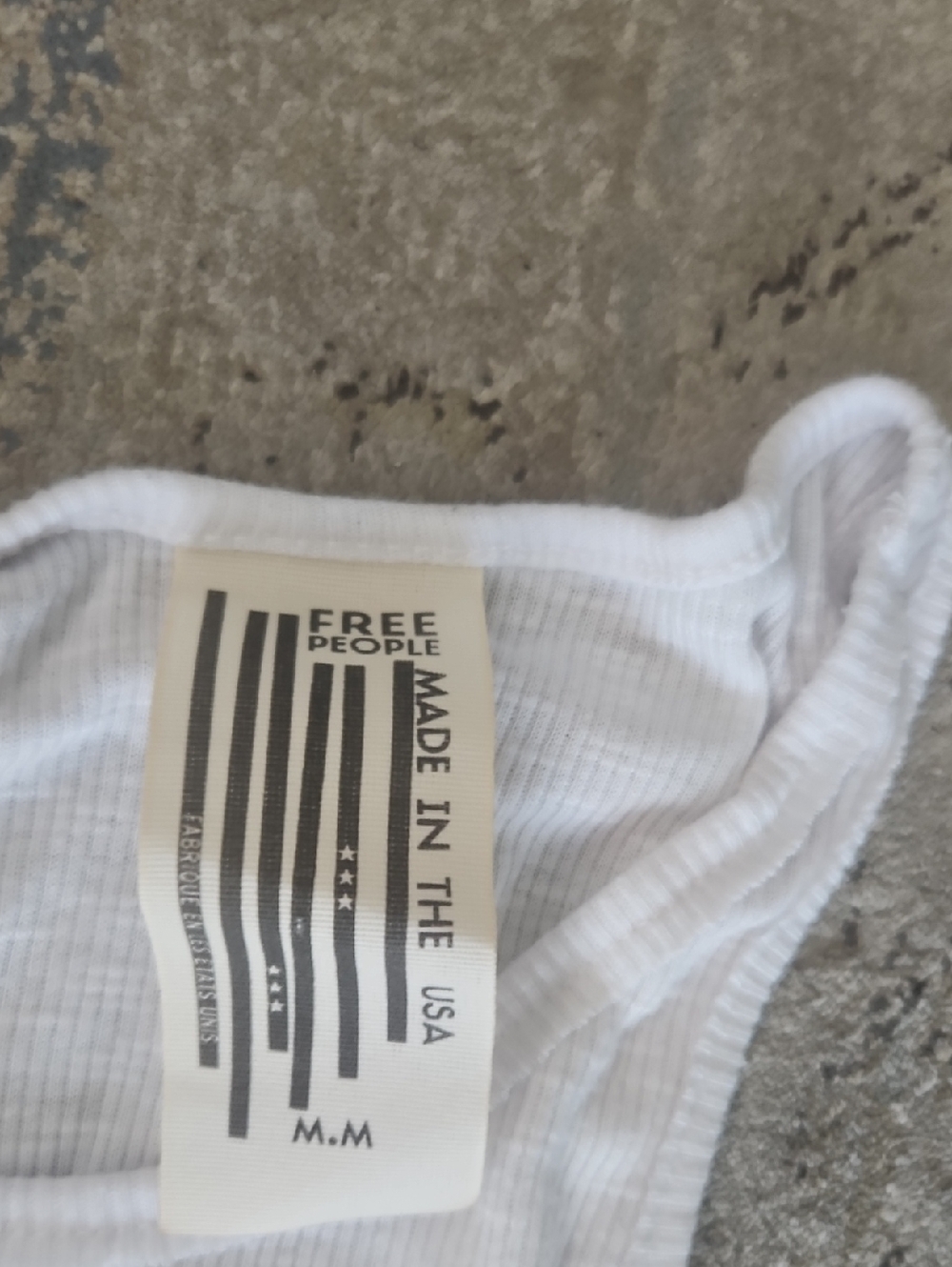 Free People White Racerback Tank - Picture 2 of 3